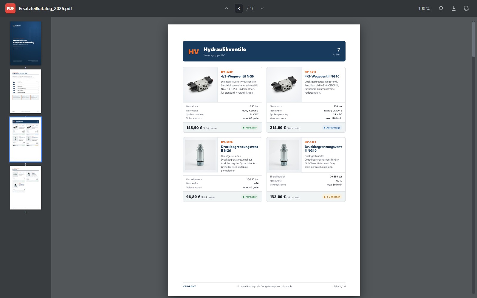 Der ursprüngliche statische PDF-Katalog