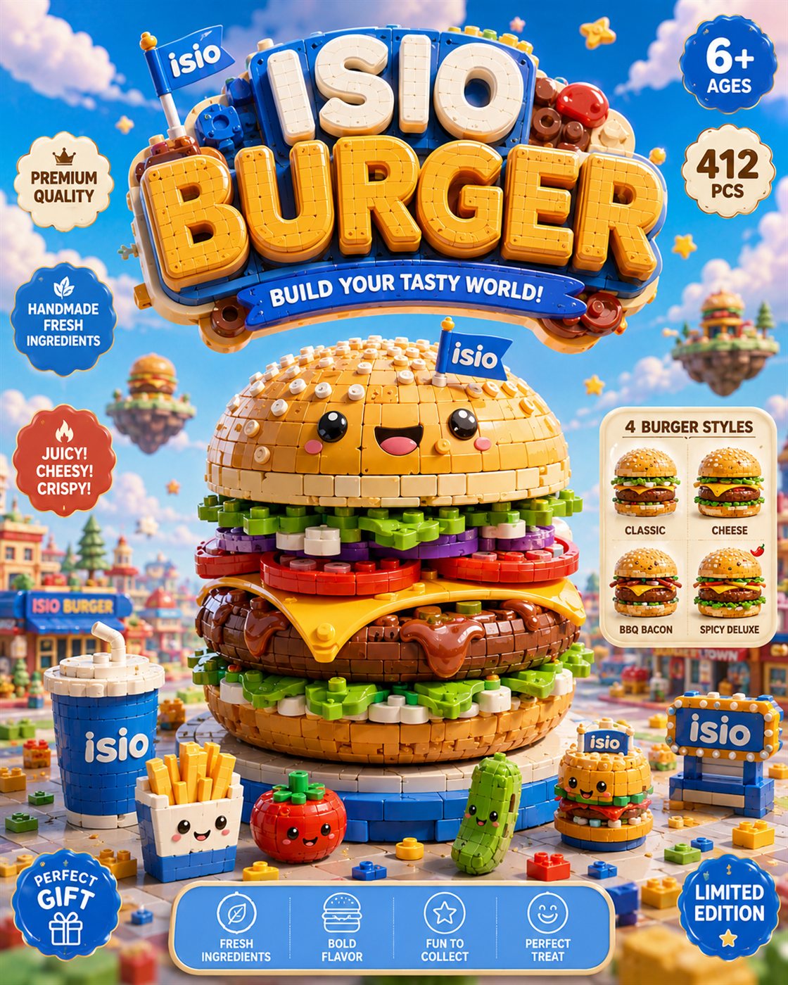 isio Burger · Build Your Tasty World