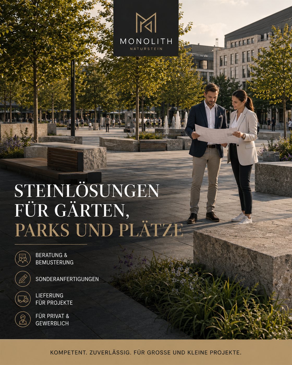 MONOLITH Natural Stone · Stone solutions for gardens, parks and public spaces