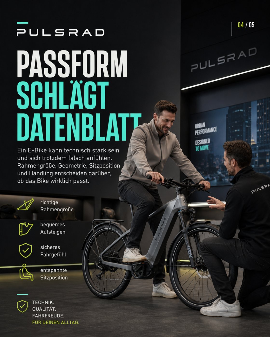 PULSRAD · Fit beats spec sheet