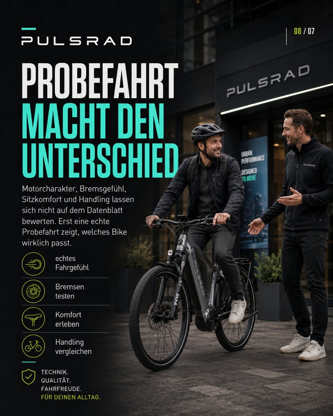 PULSRAD · A test ride makes all the difference