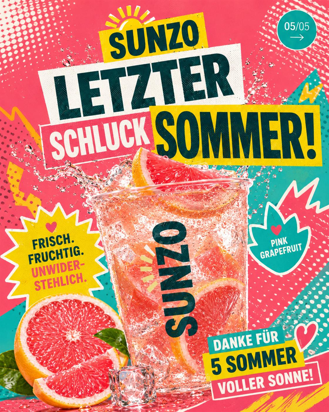 SUNZO Pink Grapefruit · Last Sip of Summer