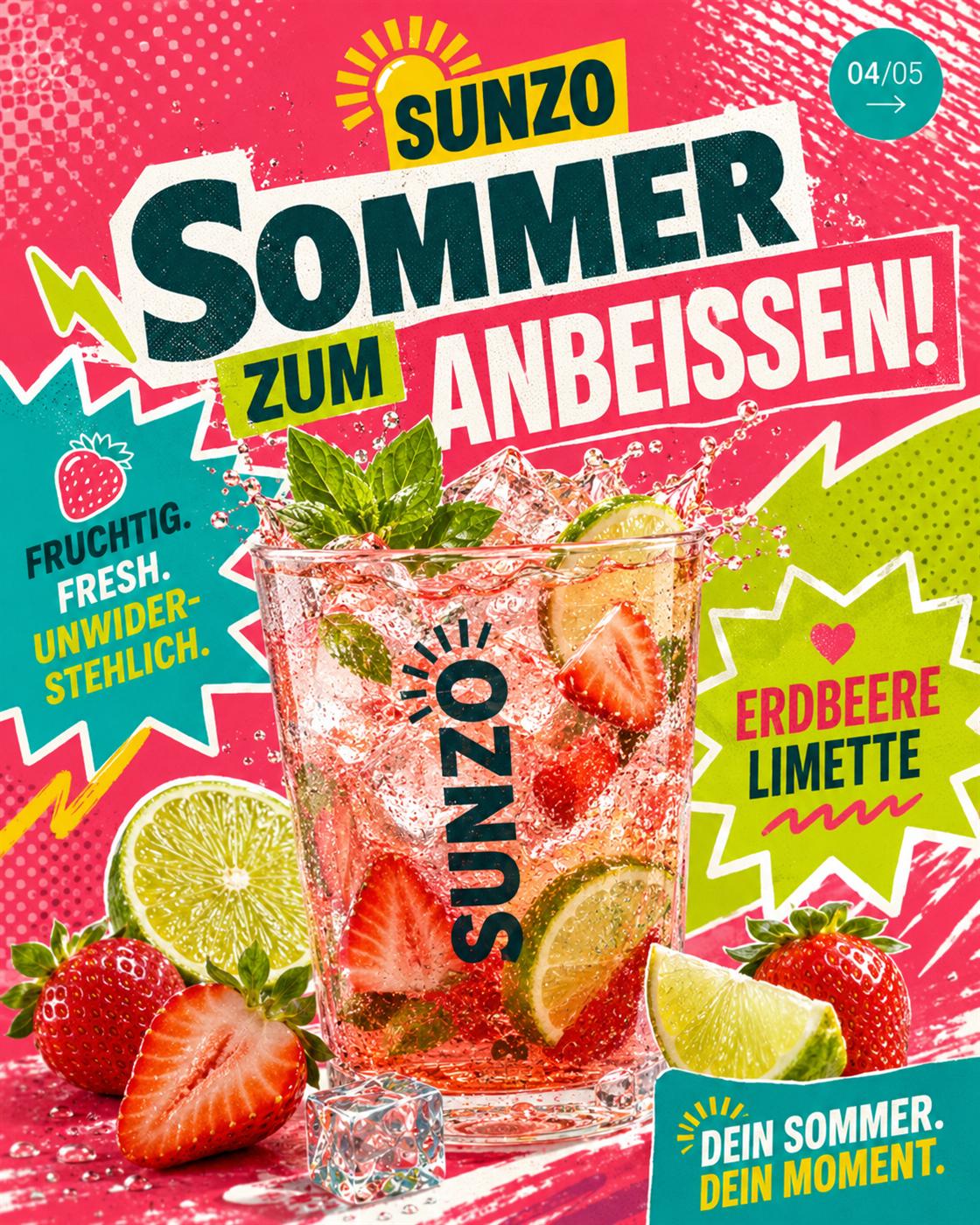 SUNZO Strawberry Lime